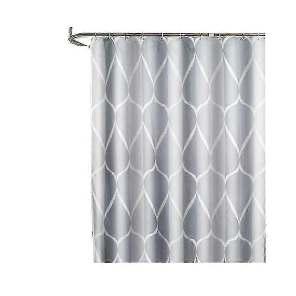 Dusjforheng 200x200cm, Vanntett Vaskbart Muggsikkert Polyester Dusjforheng Grå