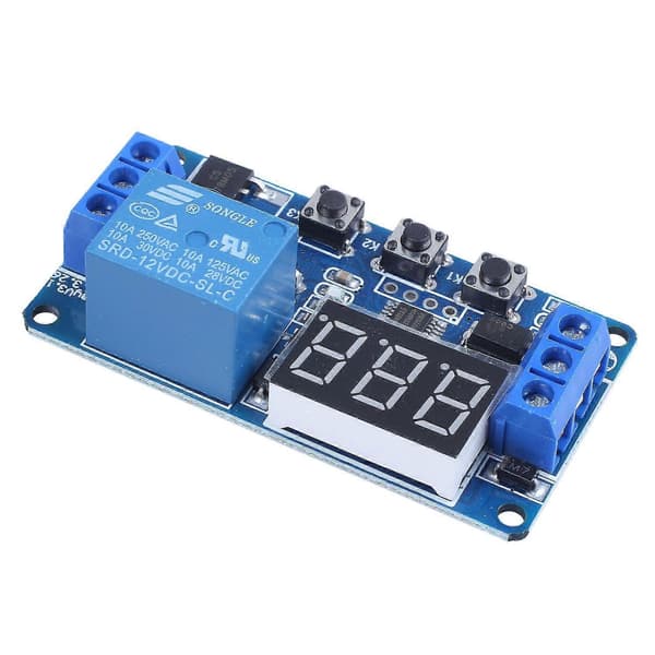Automation DC 12V LED Display Digital Forsinkelsestimer Kontrol Switch Relæ Modul