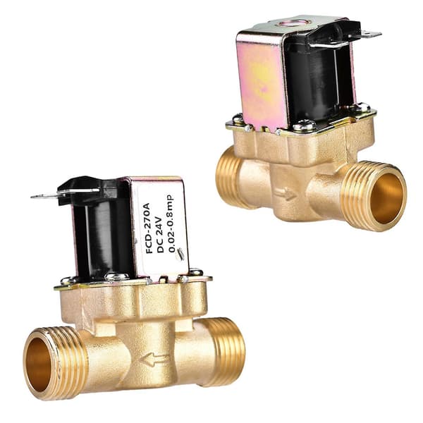G1/2\" DC 24V Normalt Lukket Messing Elektrisk Magnetventil For Vannkontroll