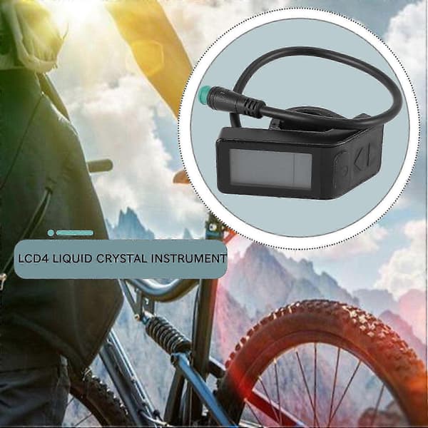 24V 36V 48V KT LCD4 Mini Ebike Display Vanntett Sykkelkontrollersett for KT Motor