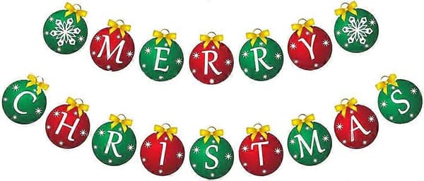 God Jul-banner | Dekorative bannere til familiens julefester