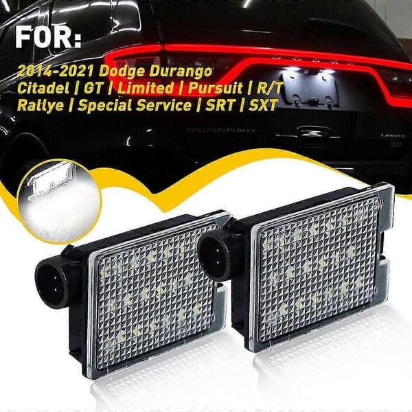 For 2014-2021 Dodge Durango 6000K Hvit LED Skiltlys Lampe Kit