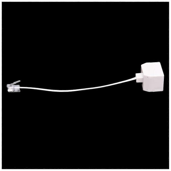 2 stk. 6P4C RJ11 Dobbelt Hun til Han Telefonkabel Splitter Adapter