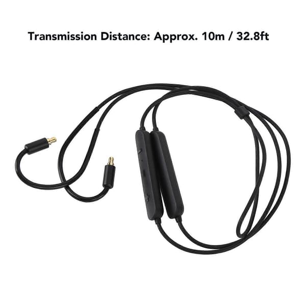 Bluetooth trådløs adapterkabel udskiftning genopladelig med mikrofoncontroller til IE100 Pro IE400 Pro øretelefoner