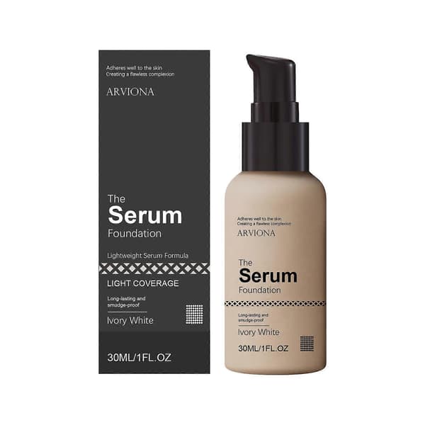 Serum Foundation, Lett Hydrerende Concealer, Langvarig Smussavvisende Basismakeup, 4 Nyanser Tilgjengelig, 30ml Ivory White