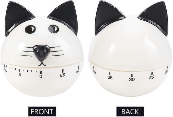 Kat køkkentimer 60 minutter mekanisk 3D visuel timer dyre vækkeur timer køkkentimer til klasseværelset