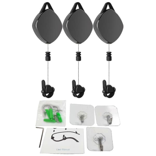 3/6 stk. Lydløst VR-kabelstyringssystem kompatibelt - til HTC Vive Rift S Ps Windows-3-