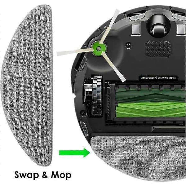 16 kpl moppityynyjä iRobot Roomba Combo I5, I5+, J5, J5+ robotti-imurille