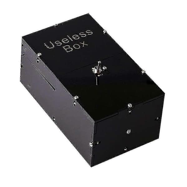 Useless Box - Drevet - Sort