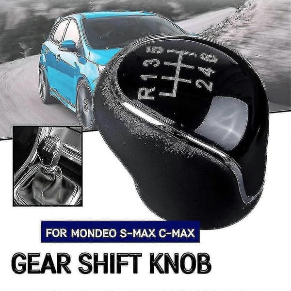 6-trins lædergearknop til Ford Mondeo Iv S-max C-max