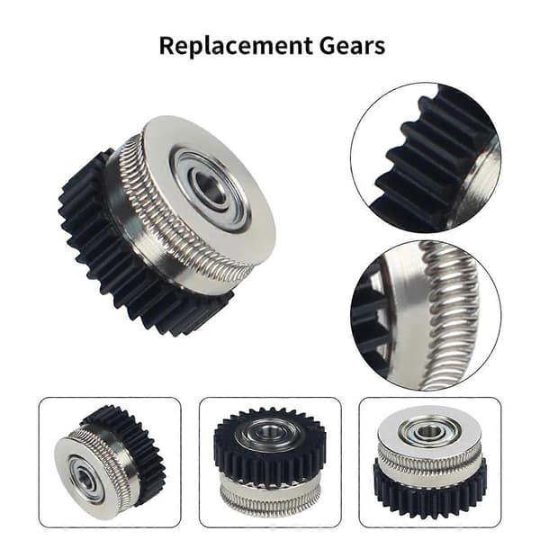 Til K2 Plus ekstruder gear kit reservedele varme og stærkt metal gear til K2 Plus 3D printer