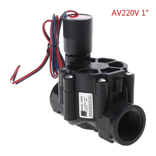 3/4\" 1\" Normalt lukket magnetventil til ventil 220V/24V nylonvand til ventil til Ga 112*82*120mm