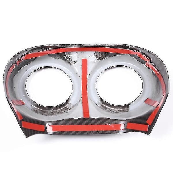 til Stelvio 2017 2018 Kulfiber Stil ABS Bagerste Række Luftkonditioneringsventilationsdæksel Ramme Trim