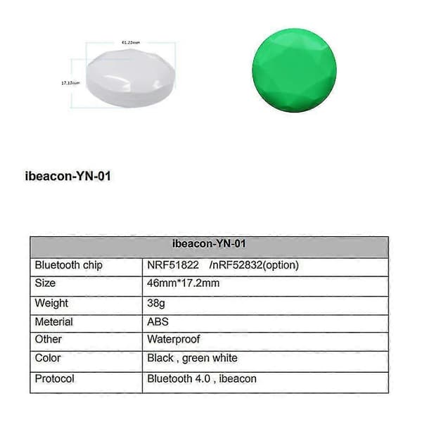 Nrf51822 Bluetooth-majakkamerkki Eddystone Ibeacon Proximity Locator Beacon