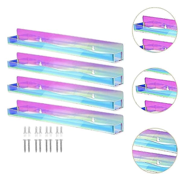 4x Akryl Display Riser Hylde til Mindesager og Samleobjekter