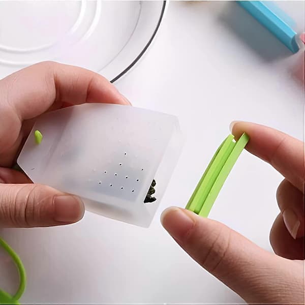 Teinfuser til løs te tefilter tebreve genanvendelig tesold (6 farver)