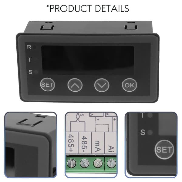 Digital Display Meter 0-10v 0-20ma 2-10v 4-20ma Analog Ingång Display Tabell Digital Display Huvud Wit