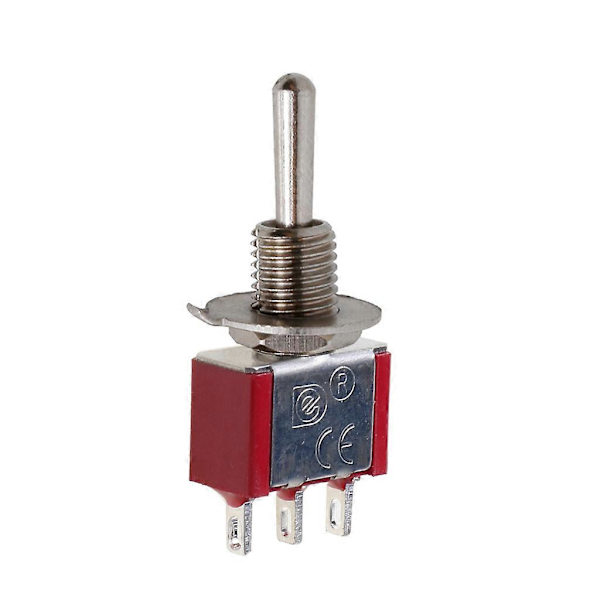 MTS-103 3-polig elektrisk vippströmbrytare ON-Off-ON 3-läges SPDT-brytare för bilbåt instrumentbräda AC250V 2A 120V 5A Röd