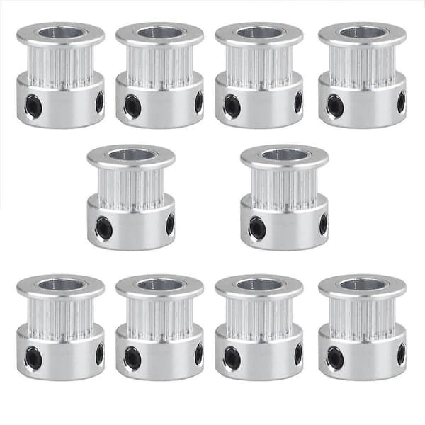 10-pack GT2 kuggremsskiva med 16 tänder för 3D-skrivare, 5 mm borrning, 6 mm bredd