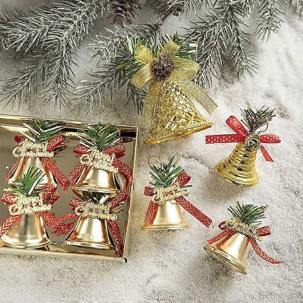 Juleklokke Ornament Sæt - Julepynt Sæt - Juletræspynt Tilbehør 4