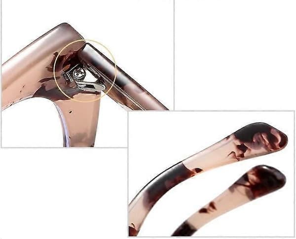 Blålysblokkerende databriller, tretthetslindrende lesebriller, CatEye Flat Light Mirror Oversized (farge: kaffe, størrelse: 200) Ref: 9495