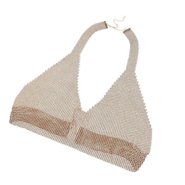 Mode BH Kropskæde Bikini Halskæde Sommer Sele Strand Smykker Guld
