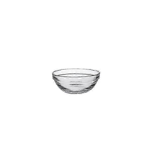 Duralex Sett med 4 Lys Runde Stableboller 7,5 cm Selskaper Grillmat Desserter Blanding Dipp