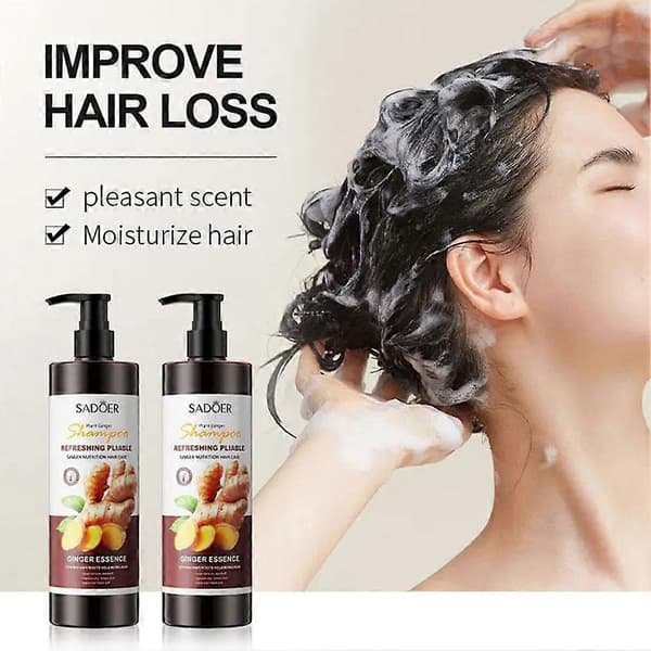 Sadoer Ingefær Shampoo og Balsam styrker hårrødderne og forebygger hårtab. conditioner