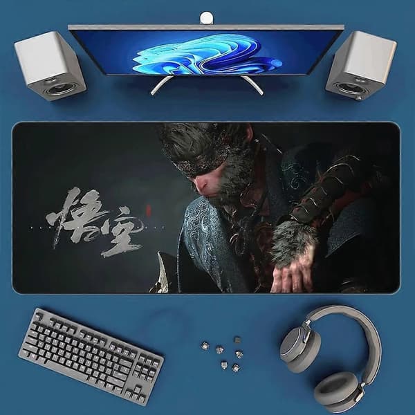 Black Myth Game Musematte, Stor Gaming PC Datamaskin Gamer Tastatur Musematte, Esports Super Stor Tab