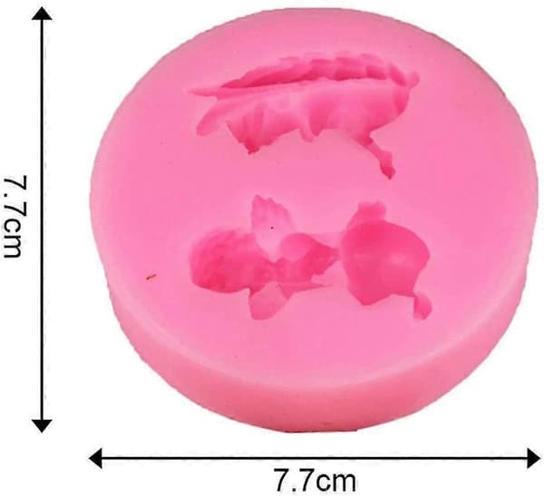 Silikoneform Harpiksform Gipsform Epoxyharpiksform, DIY 3D Hjerteform Engel Harpiksstøbeform