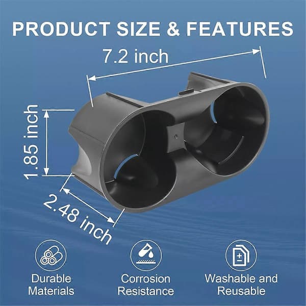 Til Jeep Wrangler 2007-2010 Kopholder til frontkonsol 1FH72XDVAA