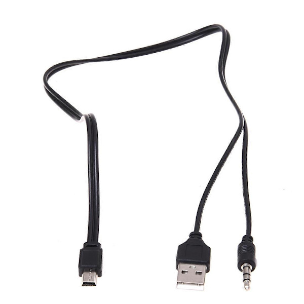 3,5 mm Aux USB2.0 Uros Mini 5 Pin USB Kannettavan Kaiuttimen Audiokaapeli