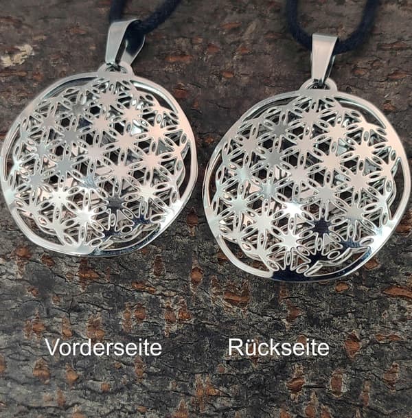 Riipus 159 Elämän kukka - Ruostumaton teräs