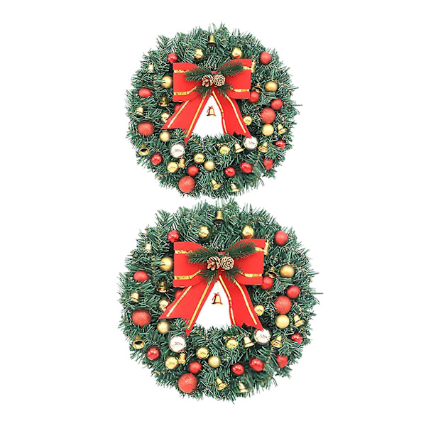 Kunstig julekrans med LED-lys Diameter:30cm+Diameter:40cm