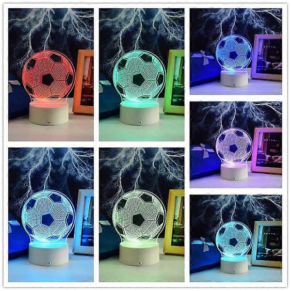 Real Madrid Nattlys 3D 16 Farger LED