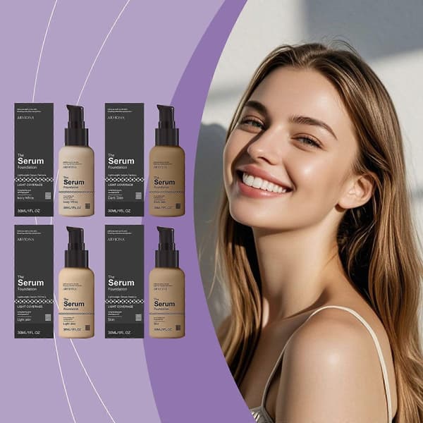 Serum Foundation, Lett Hydrerende Concealer, Langvarig Smussavvisende Basismakeup, 4 Nyanser Tilgjengelig, 30ml Ivory White