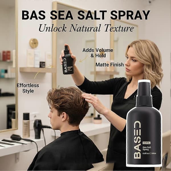 Svart 200 ml sjøsaltspray 200 ml dyretestet, egnet for 200 ml størrelse 2 pcs