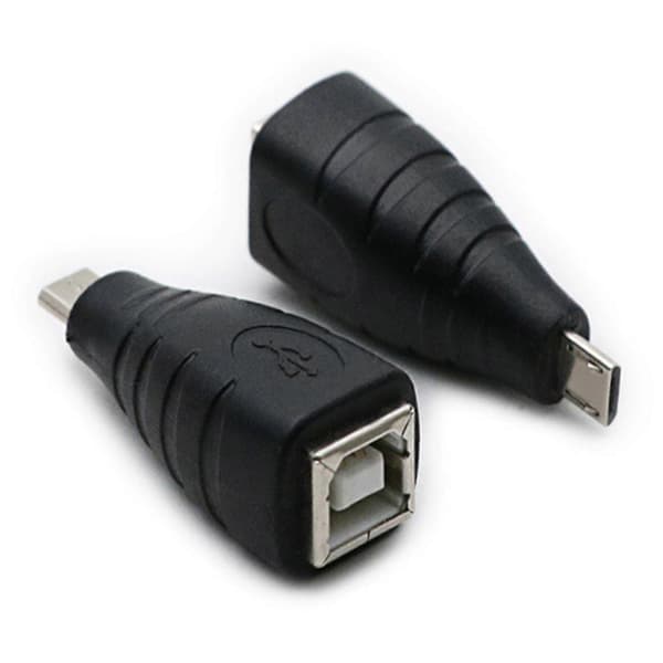 Mikro-USB til USB B hunn-omformere adapter 5-pinners hannkontakter for dataoverføring og ladekabelomformere