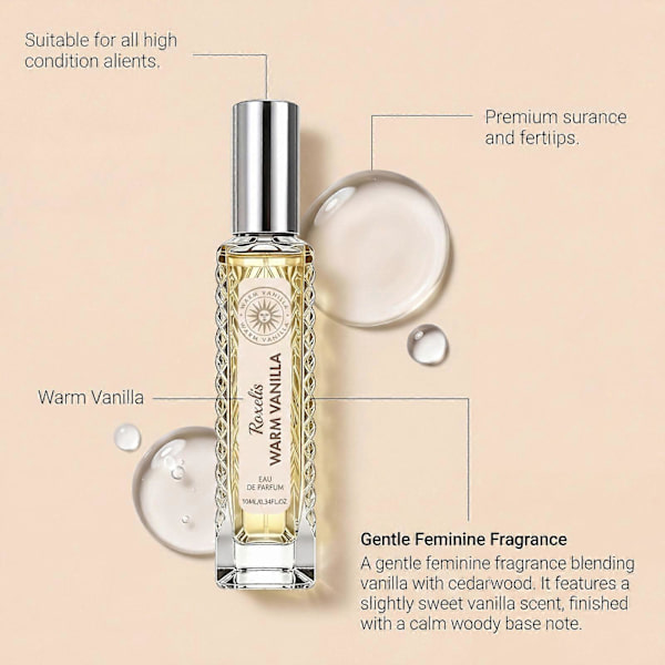 Vanilj Parfymolja Långvarig Parfym 10ml Vaniljparfym 1pc 10ml