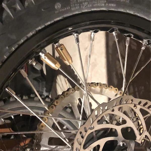Gjenbrukbare balansevekter i messing for motorsykkelhjul-eiker