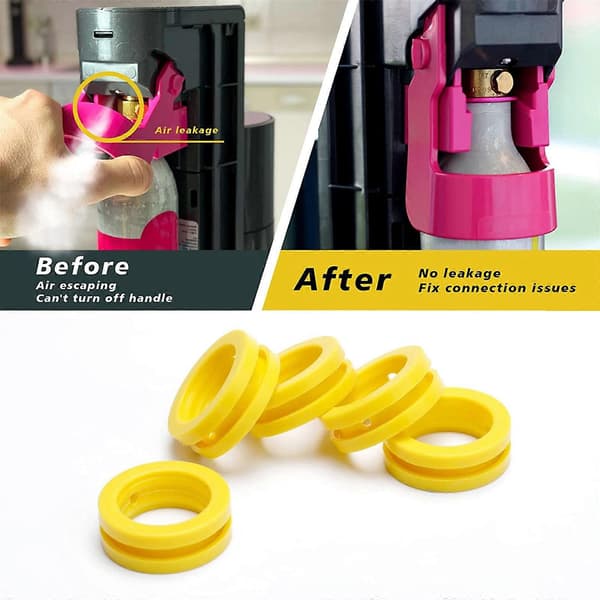 5-pack packning ersättningspackningar tätningsringar ersättningspackningar ringar silikonmaterial munstycksreparationsmaterial
