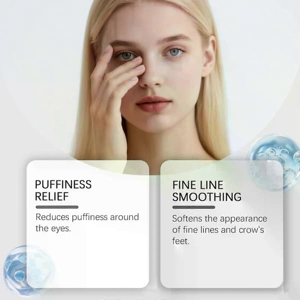 Øjenlapper, Øjenlapper til hævede øjne og mørke rande, 360 Under Eye Mask for stråleforstærkende effekt, reduktion af mørke rande, lindrer huden 5pcs