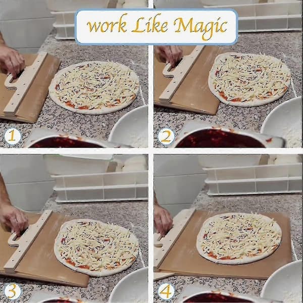 Glidande pizzaspade - Pala Pizza Scorrevole, pizzaspaden som överför pizzan perfekt non-stick