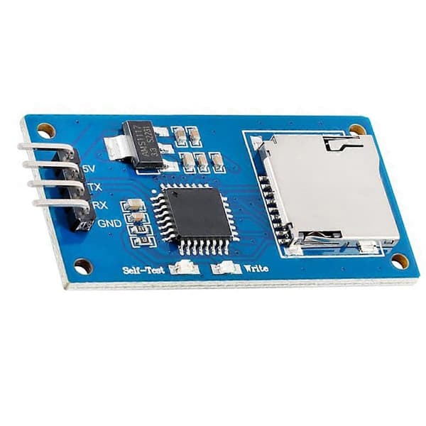 Mini seriell datalogger med SD-kort holder, -Format dataregistrering og lagringsmodul