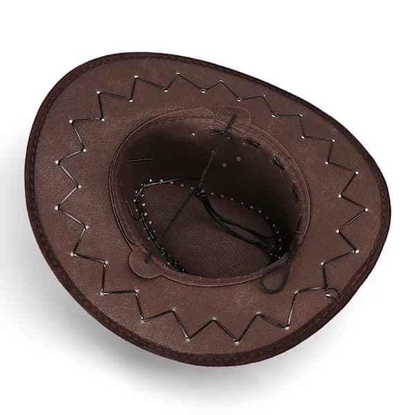 Cowboyhatte til mænd og kvinder, hatte i westernstil, vilde, elegante, neutral grå Nej,
