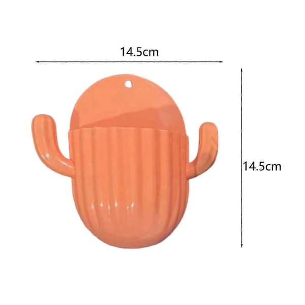 2025 Seneste Model 2 Stk Makeup Børsteholder God Ventilation Kaktusform 2 Kroge