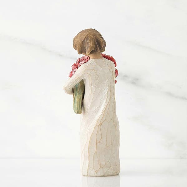 Willow Tree Abundance, skulpterad handmålad figur, rosa