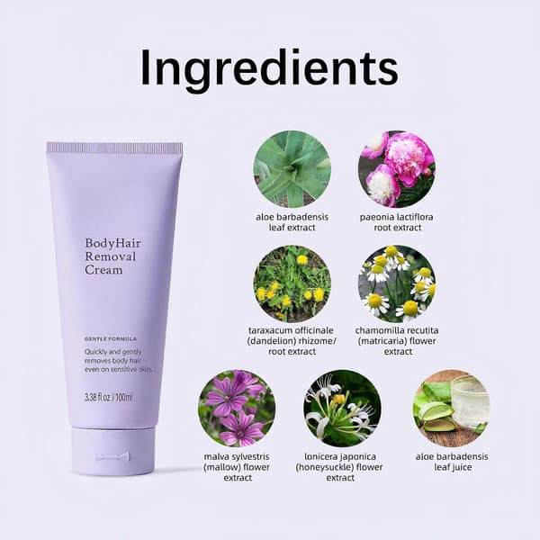 1-3 stk hårfjerner for sensitiv hud med beroligende aloe vera 1pcs