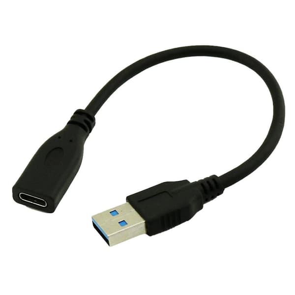 USB3.1 Type C hunn til USB 3.0 A hann dataadapter for nettbrett/mobiltelefon
