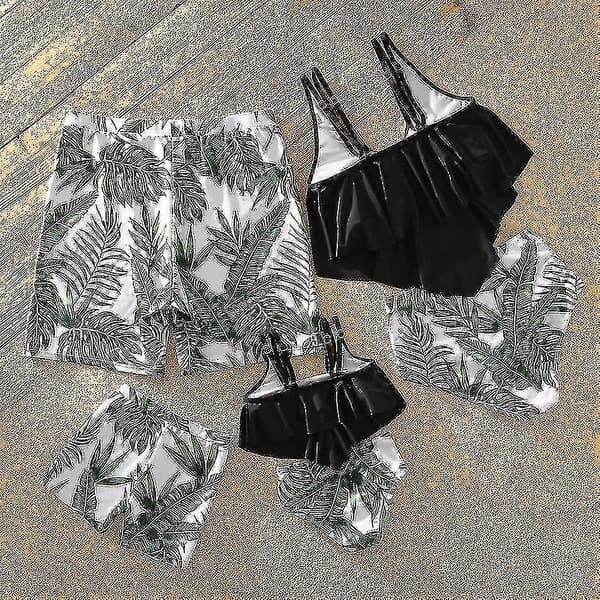 Nya familjebaddräkter, mor-dotter bikini-set